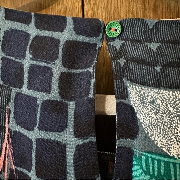 White Stuff Abstract Print Navy Maximalist Tunic Top Dress Size 8 - Picture 8 of 12